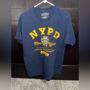 NYPD Officially Licensed Shirt Mens Large Blue New York City Police Dept